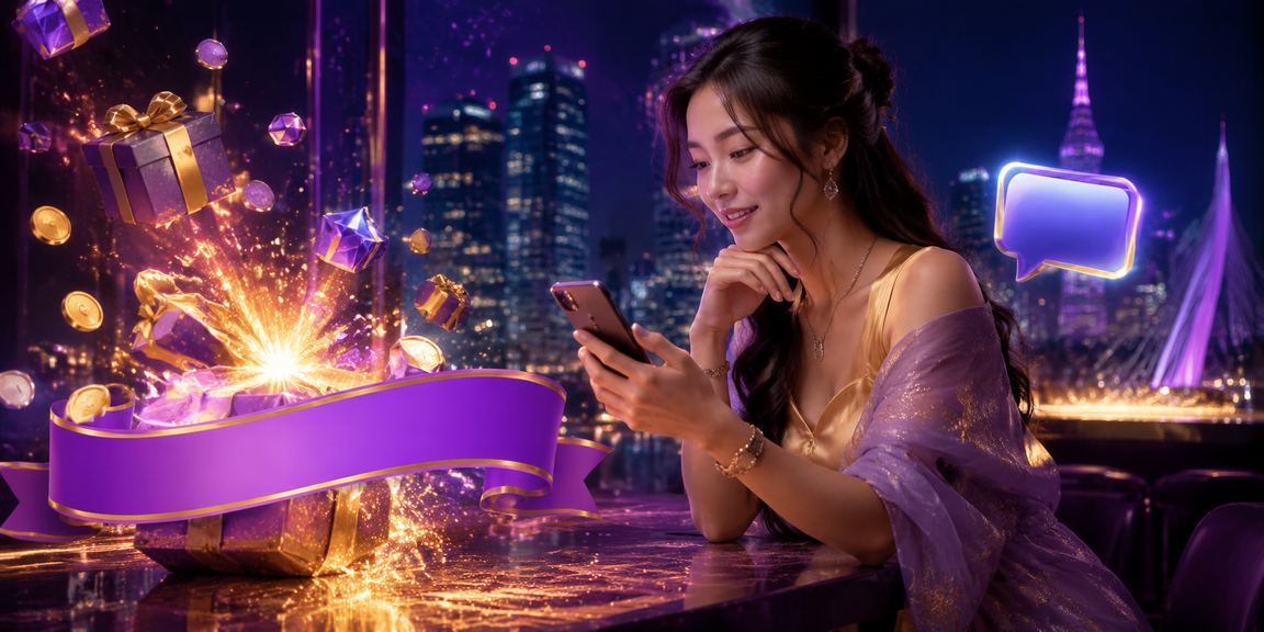 Người dùng tại TP Hồ Chí Minh xem 7tv trên điện thoại giữa ánh đèn neon